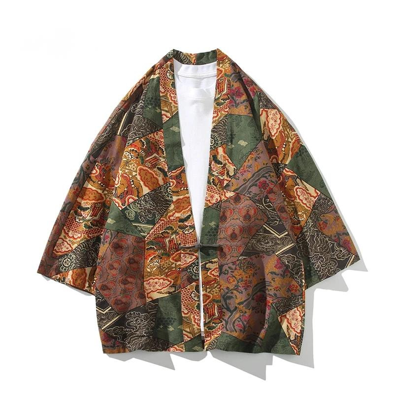 Kimono Cardigan Women - Etnische stijl print yukata mannen vrouwen