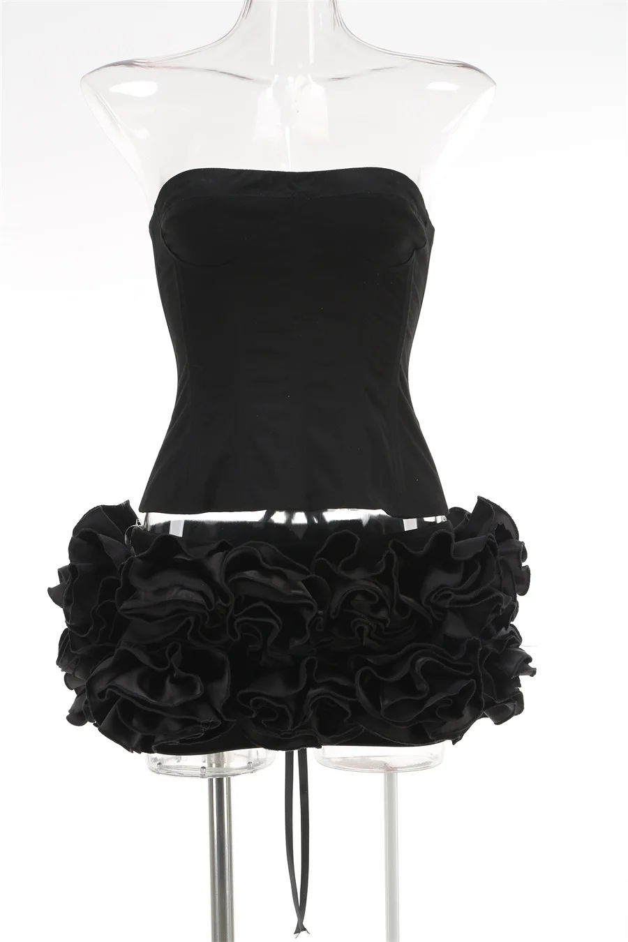 VC Kerstjurk Strapless Rode Ge - Ruched Dress Mini recensie en prijs
