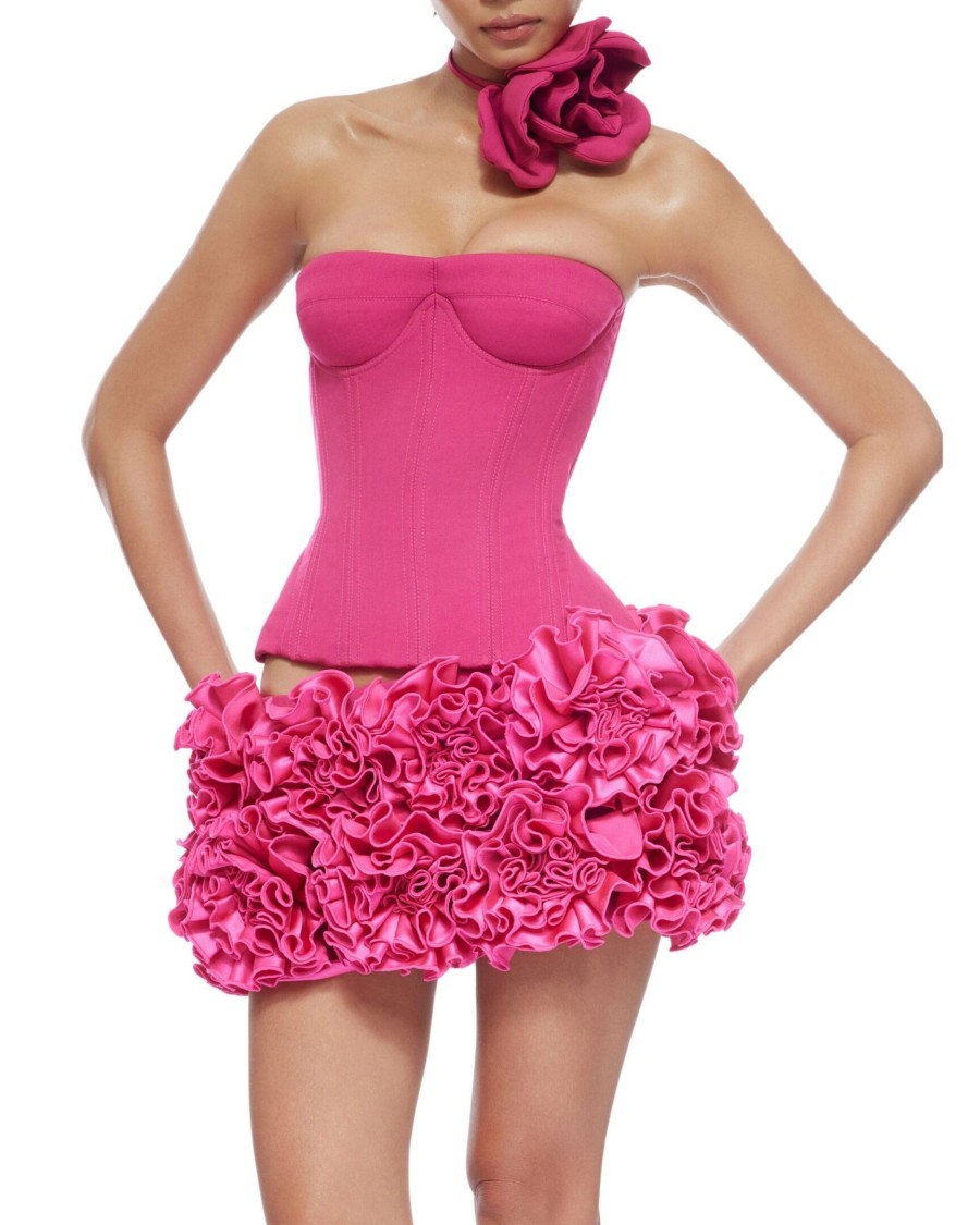 VC Kerstjurk Strapless Rode Ge - Ruched Dress Mini recensie en prijs