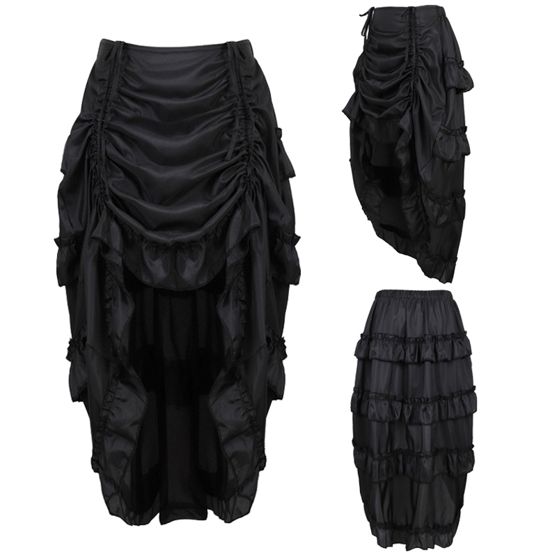 Steampunk Gothic Korset Met Ro - Pleated Skirt Women recensie en prijs