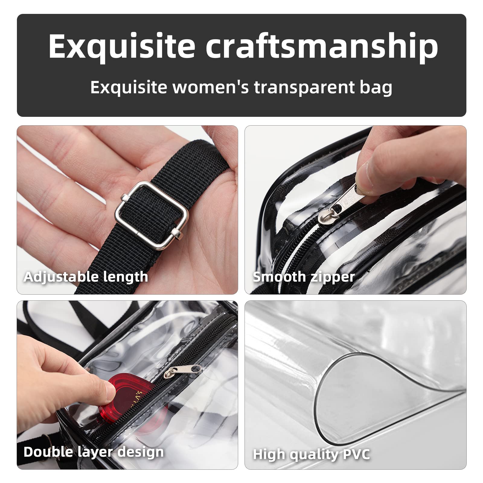 1-10 stuks Dames Transparante  - Crossbody Bag Women recensie en prijs