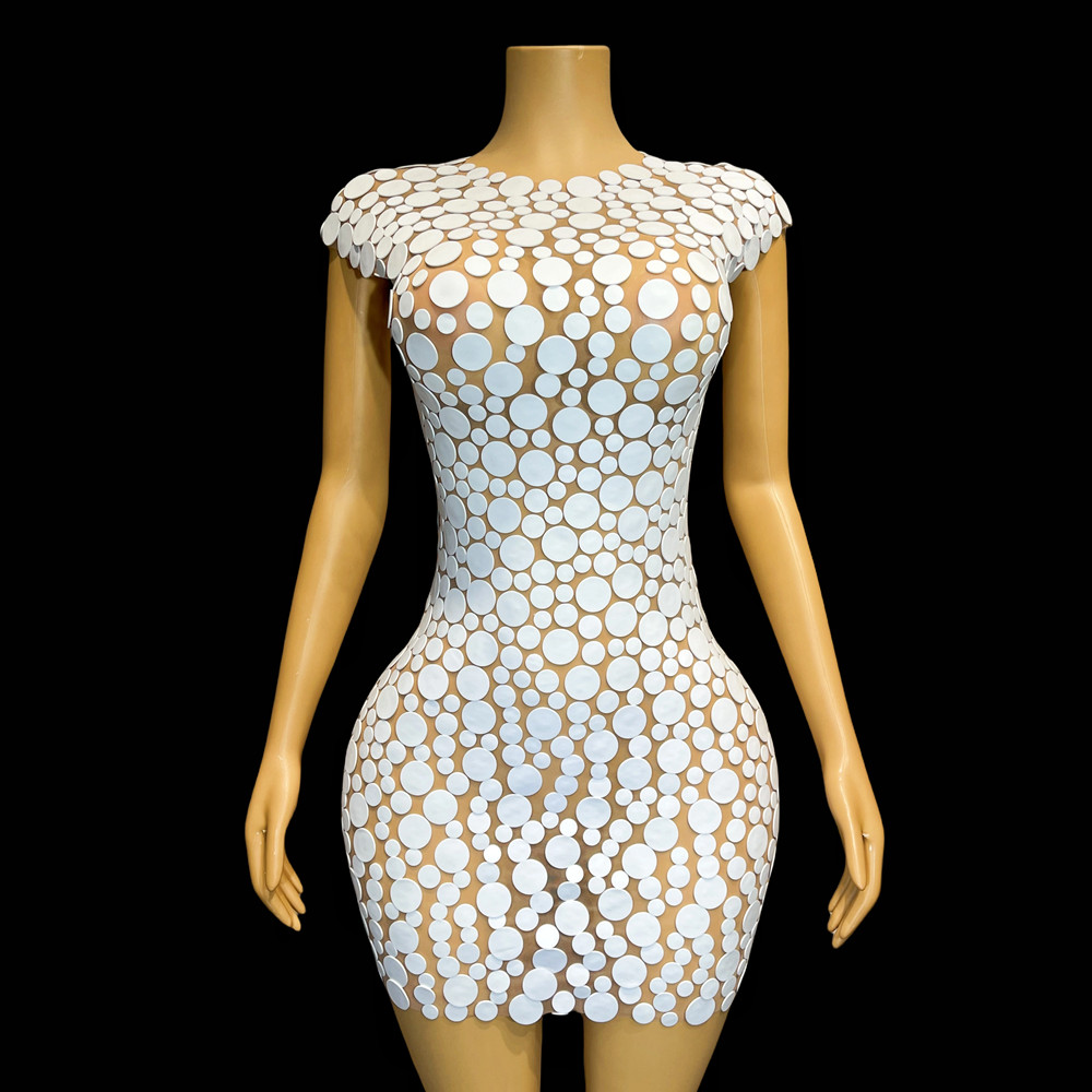 Modeontwerp Witte Stippen Schu - Women Fashion Designer Dresses Photos recensie en prijs