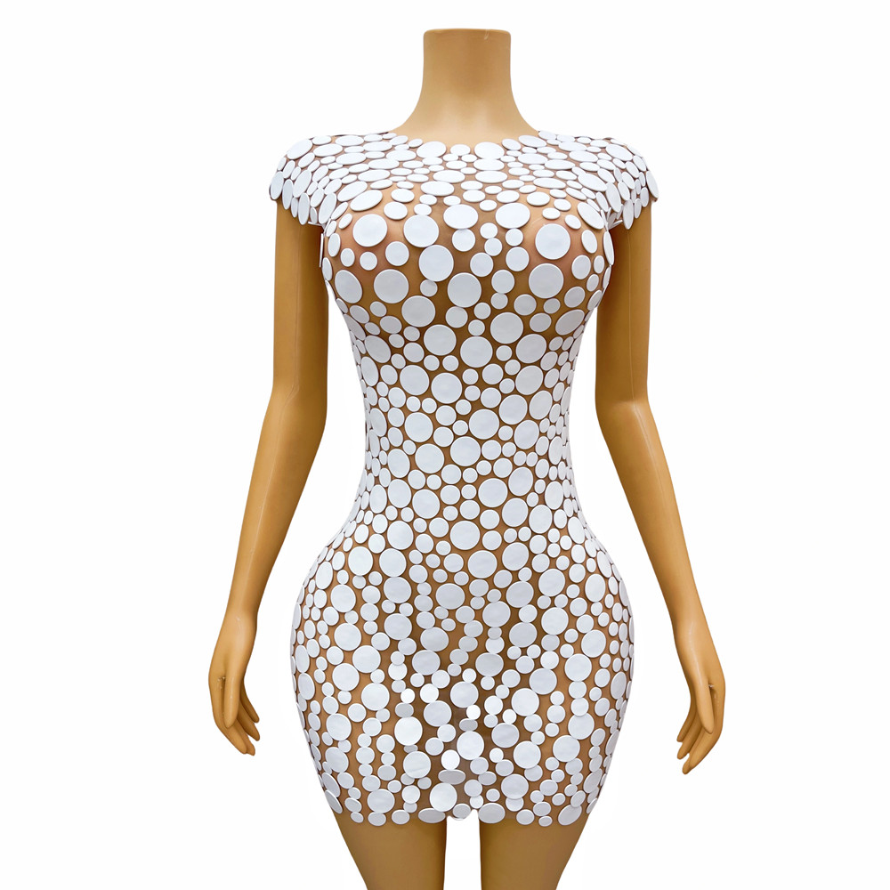 Modeontwerp Witte Stippen Schu - Women Fashion Designer Dresses Photos recensie en prijs