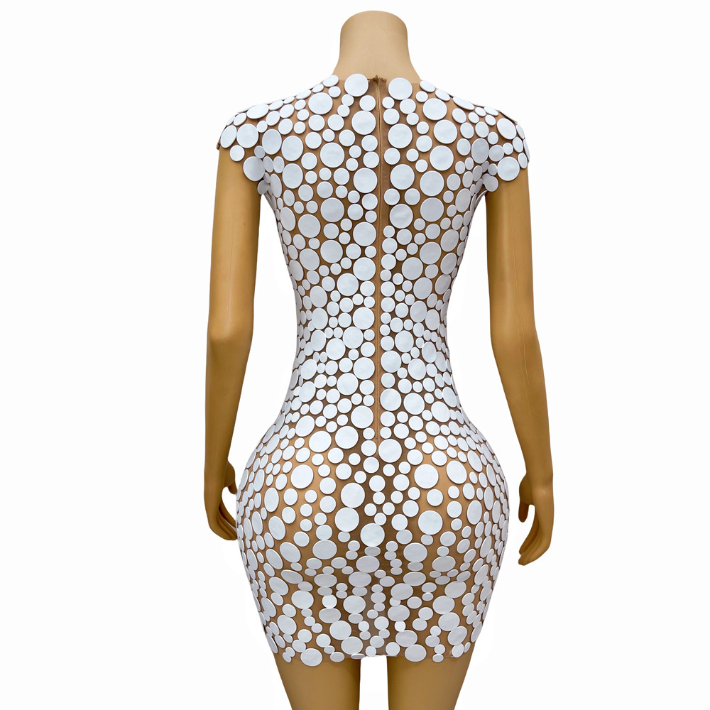 Modeontwerp Witte Stippen Schu - Women Fashion Designer Dresses Photos recensie en prijs