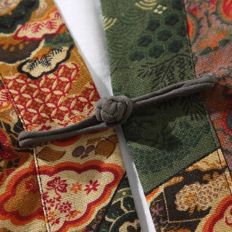 Etnische stijl print yukata ma - Kimono Cardigan Women recensie en prijs